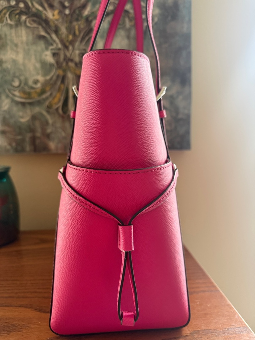 Michael Kors Fuchsia Saffiano Leather Tote - Picture 2 of 9